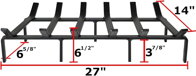 SteelFreak Heavy Duty Steel Fireplace Grate - Image 2