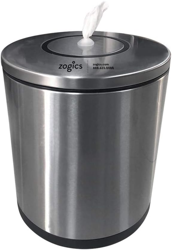 Zogics Tabletop Stainless Steel Wipe Dispenser by Zogics