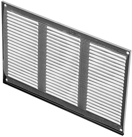 Repa Market 12x8 Inch Air Vent Cover/Black Galvanized Steel Louvered Grill Cover - Image 6