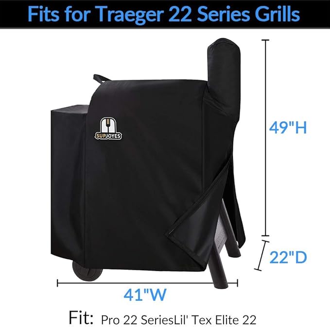 SUPJOYES Grill Cover for Traeger Pro 22 & 575 Series, Wood Pellet Smoker Cover - Image 2