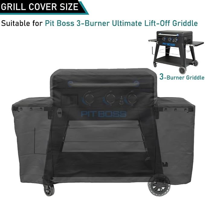 ZJYWSCH Cover for Pit Boss 3-Burner Ultimate Lift-Off Griddle Grill PB3BGD2 - Image 2