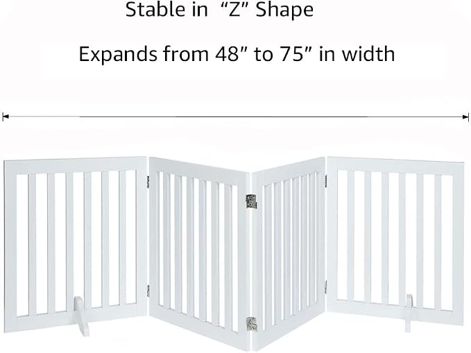 unipaws 24”H Free Standing Pet Gate - Image 5