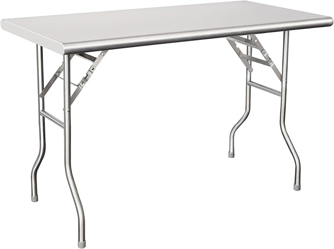 HARDURA Folding Stainless Steel Table 24X48 Inches by HARDURA