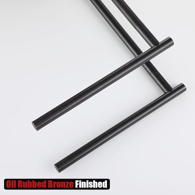 JQK Hand Towel Holder Stand Oil Rubbed Bronze, Modern Tree Rack Free Standing - Image 7