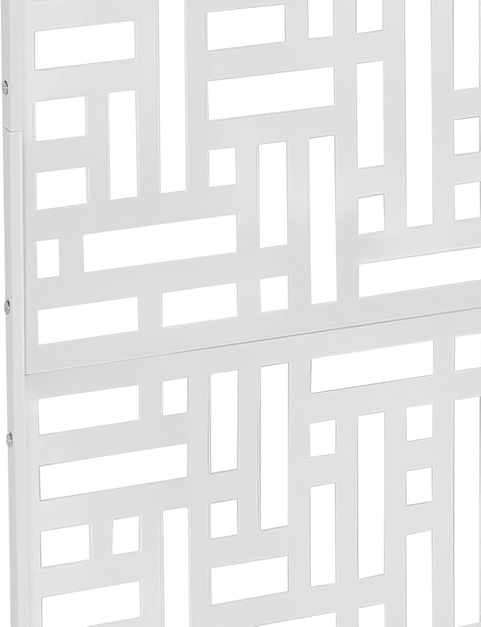 Privacy Screen, 35.4" W x 74.4" H Metal Outdoor Decorative Privacy Screen - Image 4