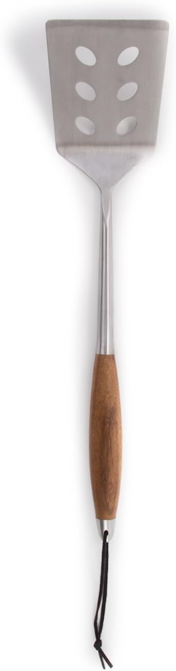 Barbecue Tool Set, 4 Piece Stainless Steel with Bonded Teak Handles