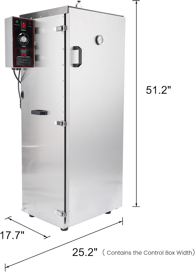 CLIVIA Electric Vertical Smoker, 9 Layers Outdoor Digital BBQ Smoker Oven - Image 6