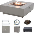 Ashton 36” Propane Fire Pit Smokeless Firepit Converts to Outdoor Gas Fire Pit by SolLiving