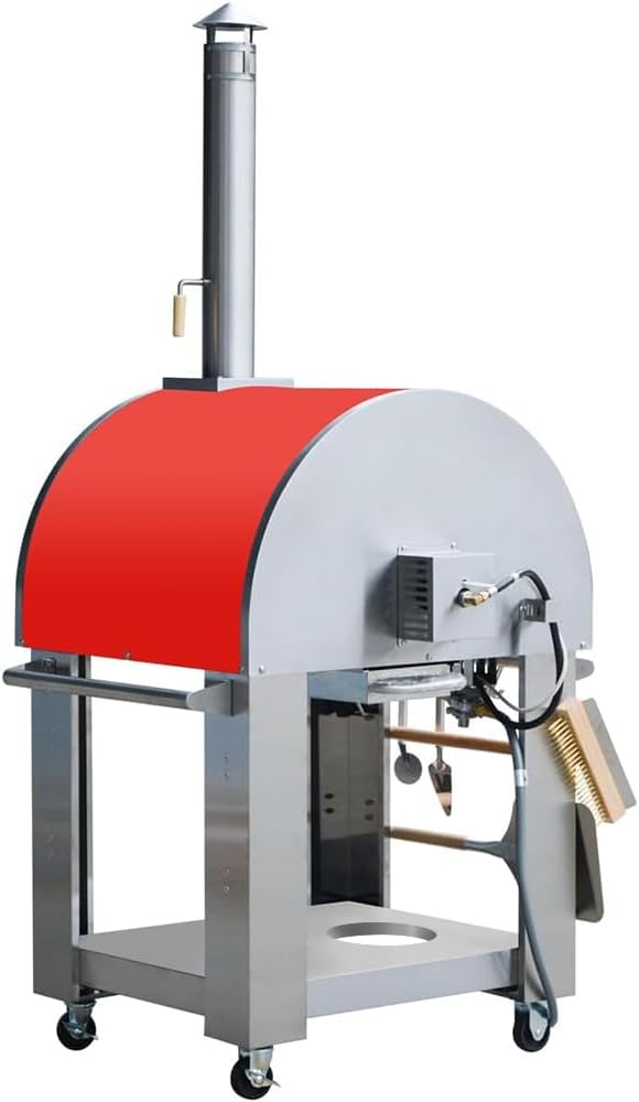 KOSTCH 32.5 inch Wood Fired and Propane Gas Pizza Oven - Image 4