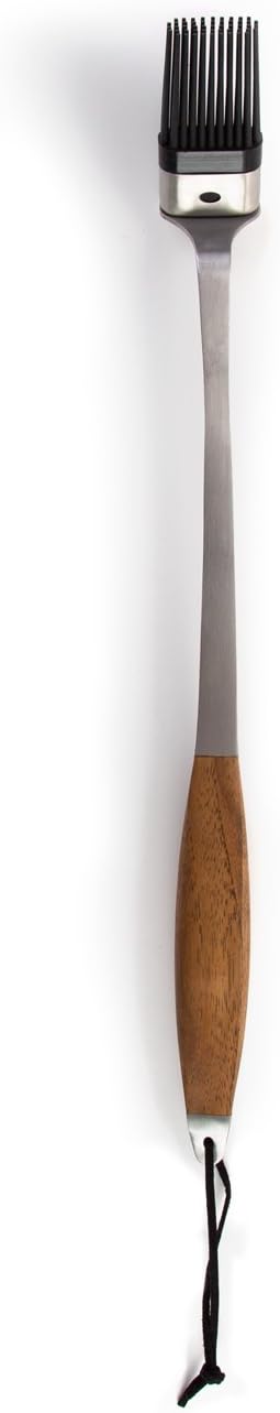 Barbecue Tool Set, 4 Piece Stainless Steel with Bonded Teak Handles
