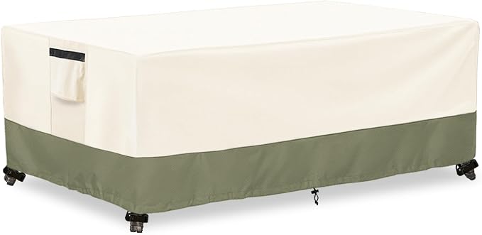Outdoor Coffee Table Cover 36 W x 24 D x 16 H Inches, 600D Heavy Duty by Owlcover