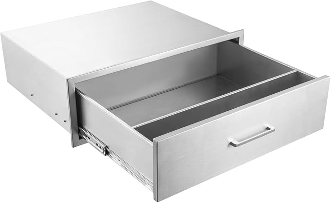 Outdoor Kitchen Drawers, Stainless Steel BBQ Single Drawer by ATATOD