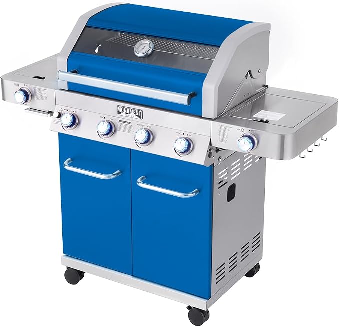 Monument Grills Larger 4+2 Burner Propane Gas Grills Stainless Steel Cabinet by MonumentGrills