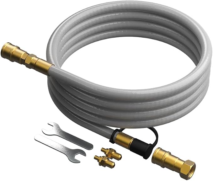 HALO Versa 16 Natural Gas Conversion Kit | 10ft Hose, Assembly | Solid Rubber & by HALOInnovatingOutdoors