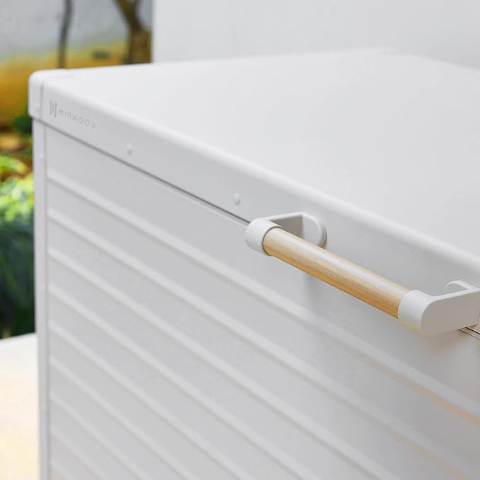 MIRADOR 175 Gallon Outdoor Storage Box Waterproof, Metal Deck Box - Image 5