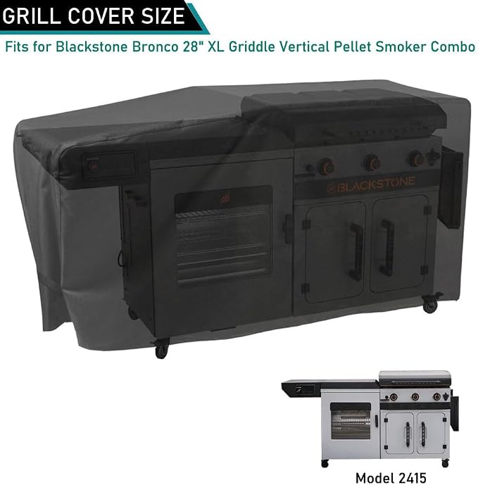 ZJYWSCH Griddle Cover for Blackstone Bronco 28" XL 3 Burner Griddle Vertical - Image 2