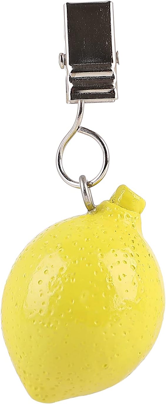 TwoFish Home Set of 4 Lemon Resin Tablecloth Weights Clips Handicraft Lemon - Image 6