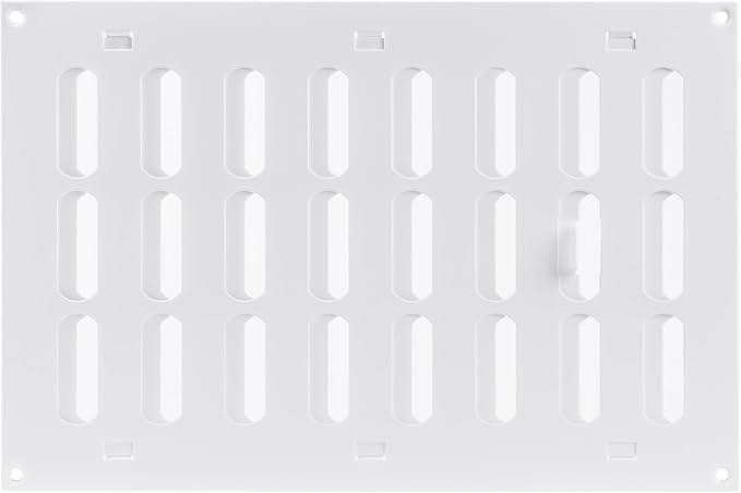 Vent Systems 12" x 8" Inch White Metal Vent Cover - Image 6