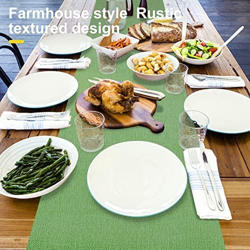 Wipeable Table Runner, Thick Farmhouse Dresser Runner, Rustic - Image 2