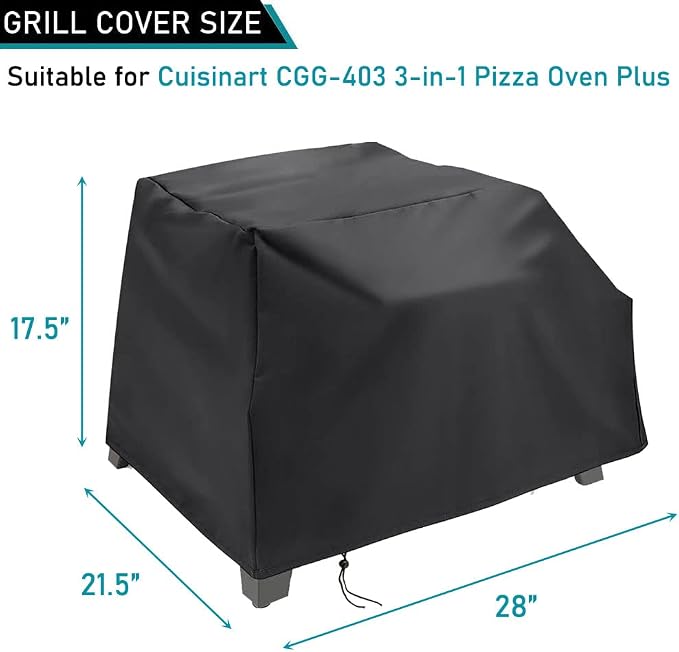 ZJYWSCH Pizza Oven Cover for Cuisinart CGG-403 3-in-1 Pizza Oven Plus - Image 2