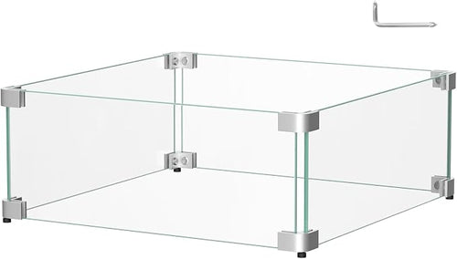 16" x 16" x 6" Glass Wind Guard by BriSunshine