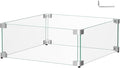 20.5 x 20.5 x 6 Inch Glass Wind Guard by BriSunshine