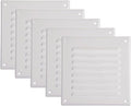 Vent Systems - 5 x 5 Inch Pack of 5 White Metal Square Soffit Air Vent Grille by VentSystems