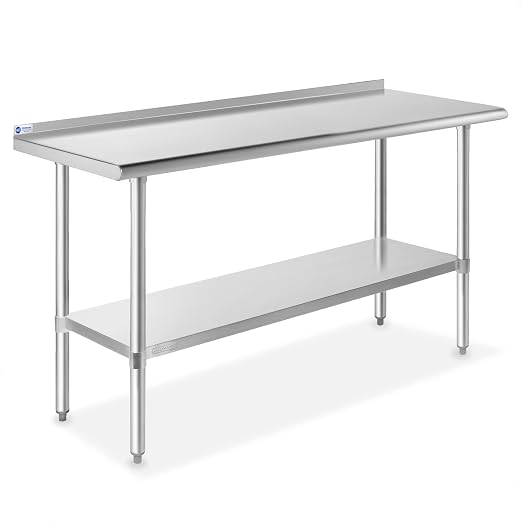 GRIDMANN Stainless Steel Kitchen Prep Table 60 x 24 Inches by GRIDMANN