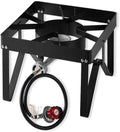 Portable Gas Stove, Steel Heavy Duty Single Burner Outdoor Patio Stove by Zedfire