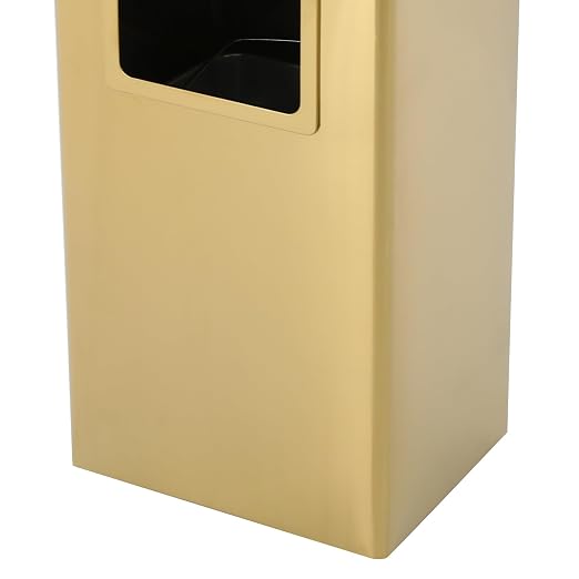 Trash Can with Lid Outdoor Indoor Stainless Steel Commercial Garbage Bin Waste - Image 9