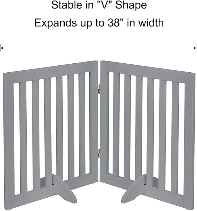 unipaws 24”H Free Standing Pet Gate - Image 6