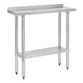 Hally Stainless Steel Table for Prep & Work 14 x 36 Inches, NSF Commercial by HallySinksTablesH