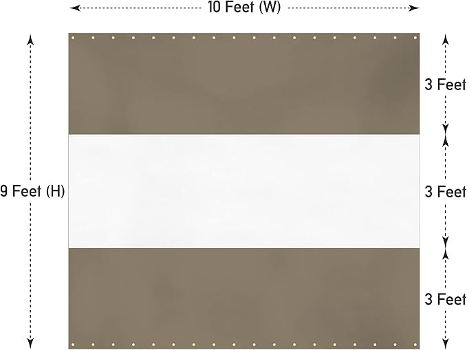 Covers & all Outdoor Clear Panel Curtain, 12 oz Vinyl Outdor Curtains - Image 2