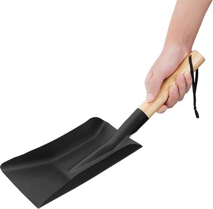 Fireplace Shovel & Brush Set, Large Ash Shovel and Hearth Brush - Image 4
