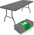 Spandex 8 Foot Rectangle Table Cloth 6 Pack, Elastic Fitted Tablecloths by Moosfor