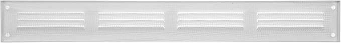 Repa Market Air Vent Cover 16x2 Inch White Galvanized Steel Louvered Grill Cover - Image 6