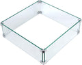 Fire Pit Wind Guard, 17.5 Square Fire Pit Glass Wind Guard Made of Clear by ProtectYourOutdoorProductsforLongerLife