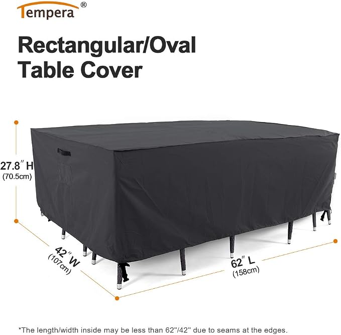 Tempera Outside Table and Chair Covers, Outdoor Dining Set Cover, Patio - Image 2