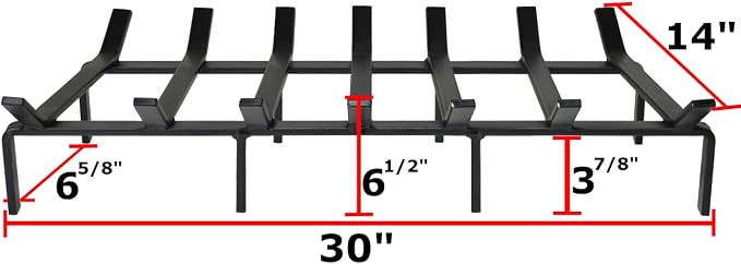 SteelFreak Heavy Duty Steel Fireplace Grate - Image 2