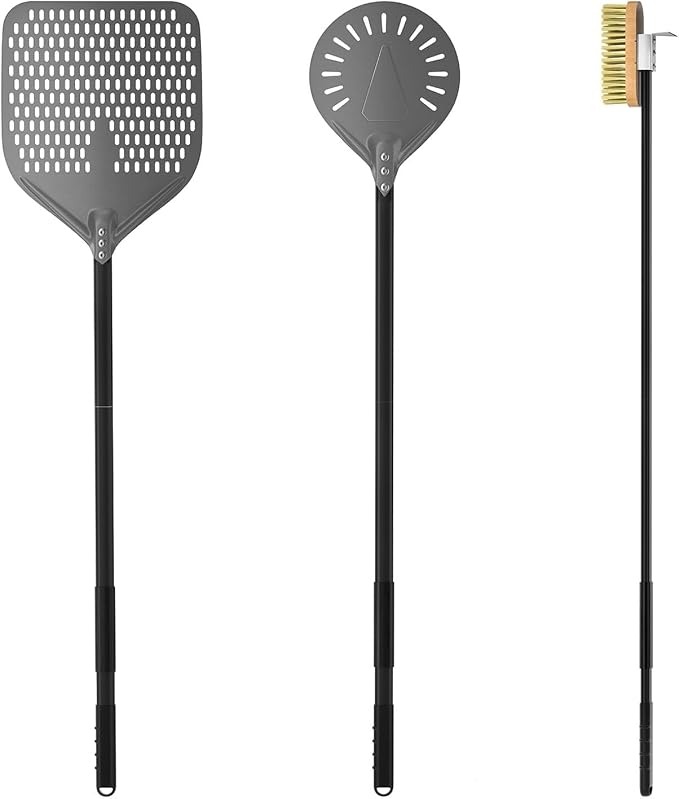 G.a HOMEFAVOR 3-Piece Pizza Oven Accessories, Pizza Oven Cleaning Brush by GaHOMEFAVOR