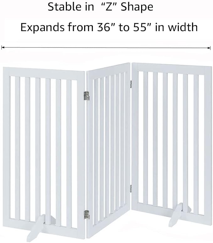 unipaws 36”H Free Standing Pet Gate - Image 7
