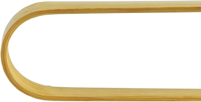 Small Japanese-Made Bent Bamboo Tongs, Natural, 3.93 in