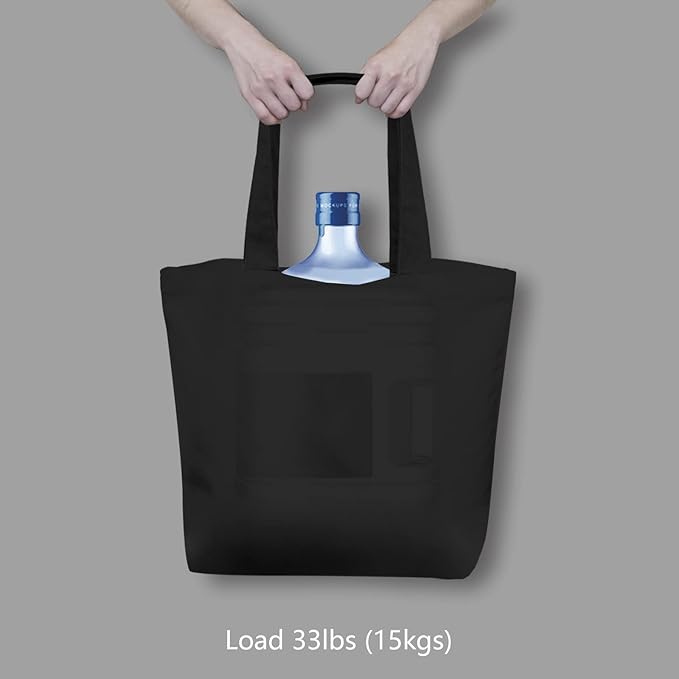 TOPDesign 6-Pack Super Strong Large 12oz Cotton Canvas Tote Bags, Reusable - Image 6