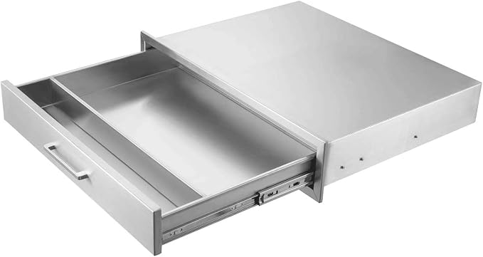 Outdoor Kitchen Single Drawer 30" Stainless Steel BBQ Single Drawer -30" W x - Image 4
