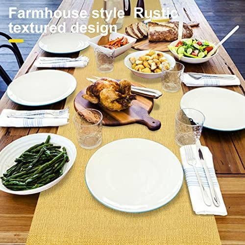Waterproof Wipeable Table Runner, Thick Farmhouse Table Runner, Dresser Runner - Image 2