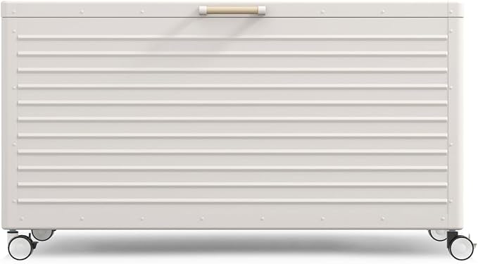 MIRADOR 175 Gallon Outdoor Storage Box Waterproof, Metal Deck Box - Image 2