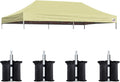 Eurmax USA 10x20 Pop Up Canopy Replacement Canopy Tent Top Cover, Instant by Eurmax