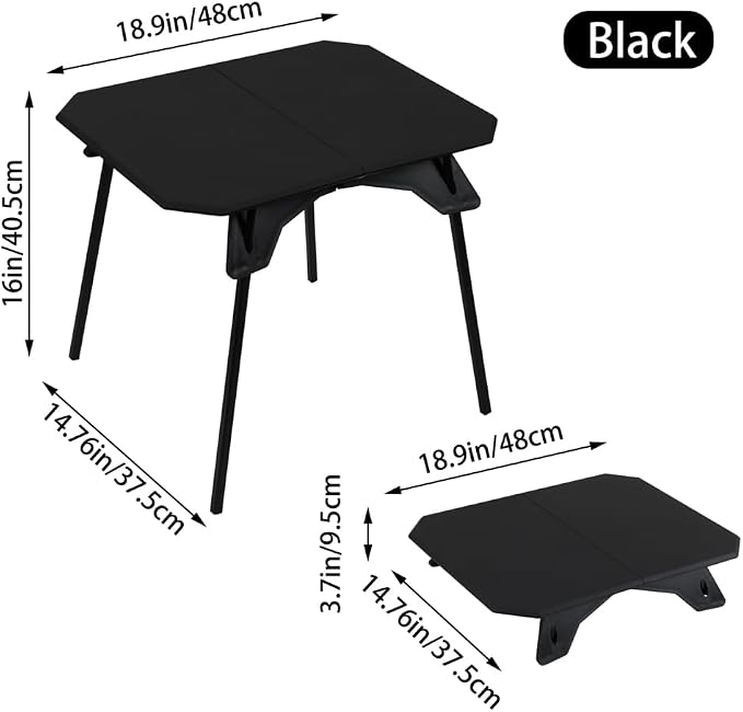 Folding Camping Table, Outdoor Small Portable Aluminum Camp Table - Image 3