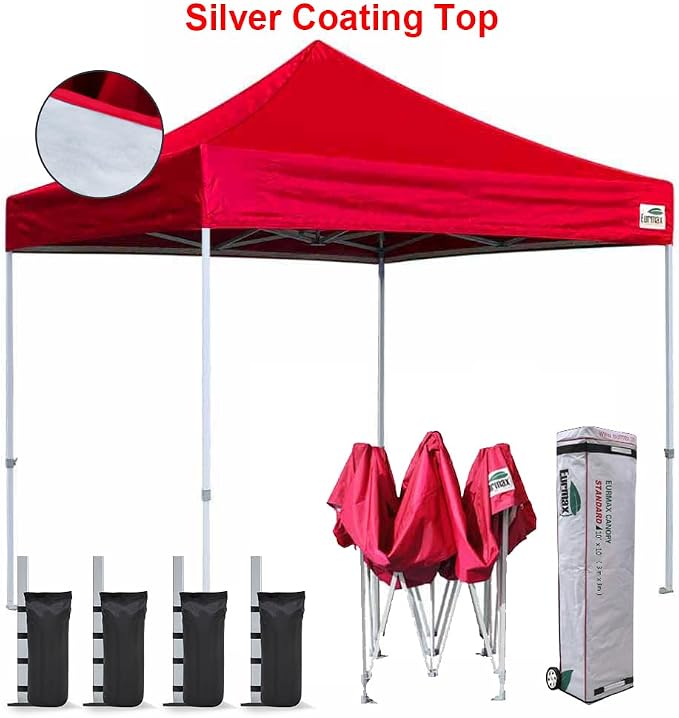 Eurmax USA Standard 10x10ft Patio Pop Up Canopy Tent - Image 2
