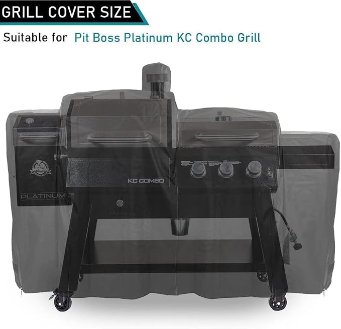 ZJYWSCH Grill Cover for Pit Boss Platinum KC Combo Wood Pellet & Gas Grill - Image 2